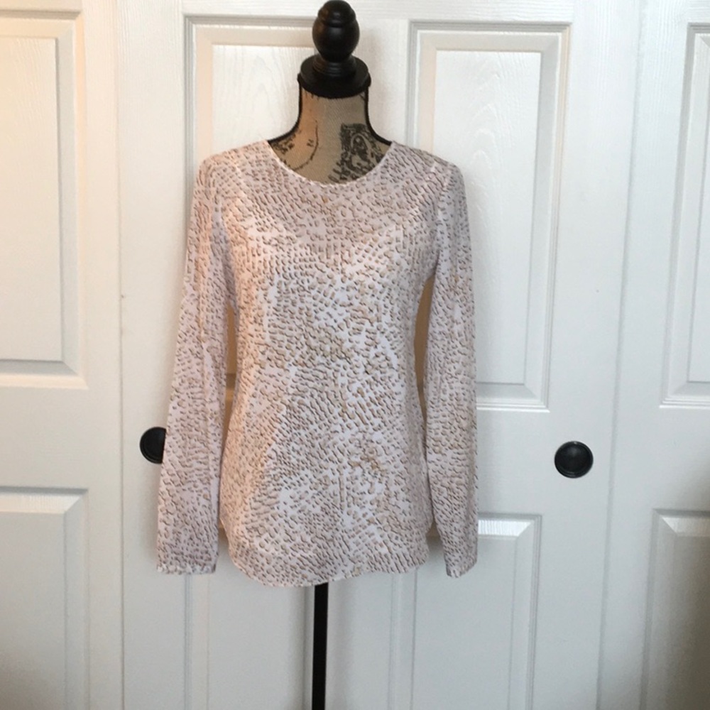 White House Black Market Silk Blouse. Sz 2